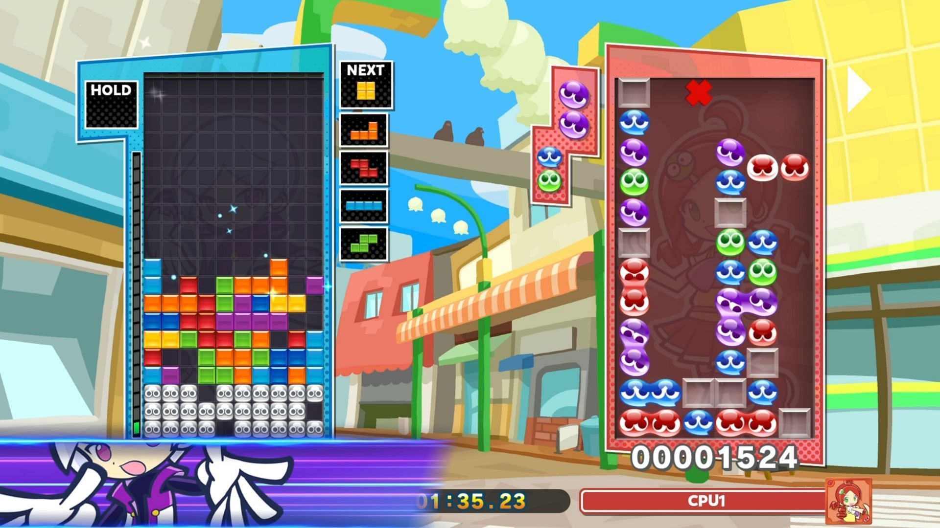 Whether you like Tetris or Puyo Puyo, you aren't going to be disappointed with this blend (Image via SEGA)